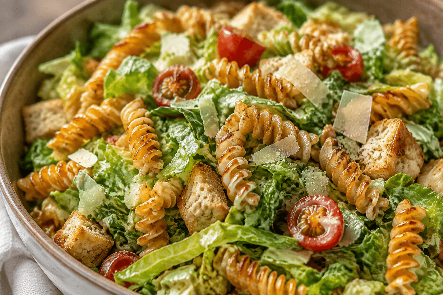 Crispy Baked Pasta Meets Caesar Salad in This Unexpected Recipe