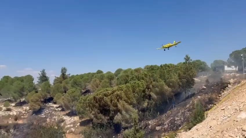 Firefighters Contain Blaze Near Gush Etzion Settlement After Evacuations