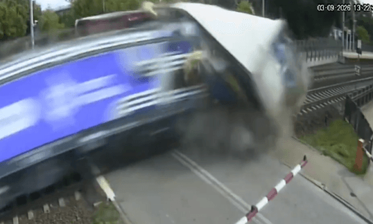 Train Collides With Truck at Polish Crossing, Injuring Four