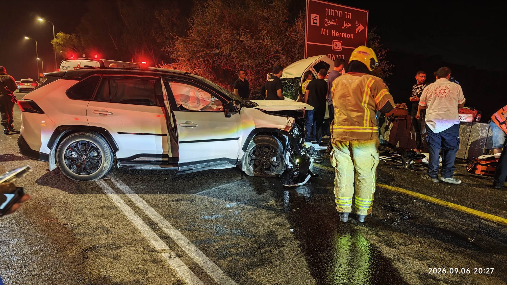 Five Injured in Northern Israel Traffic Collision, Including 10-Year-Old Girl in Serious Condition