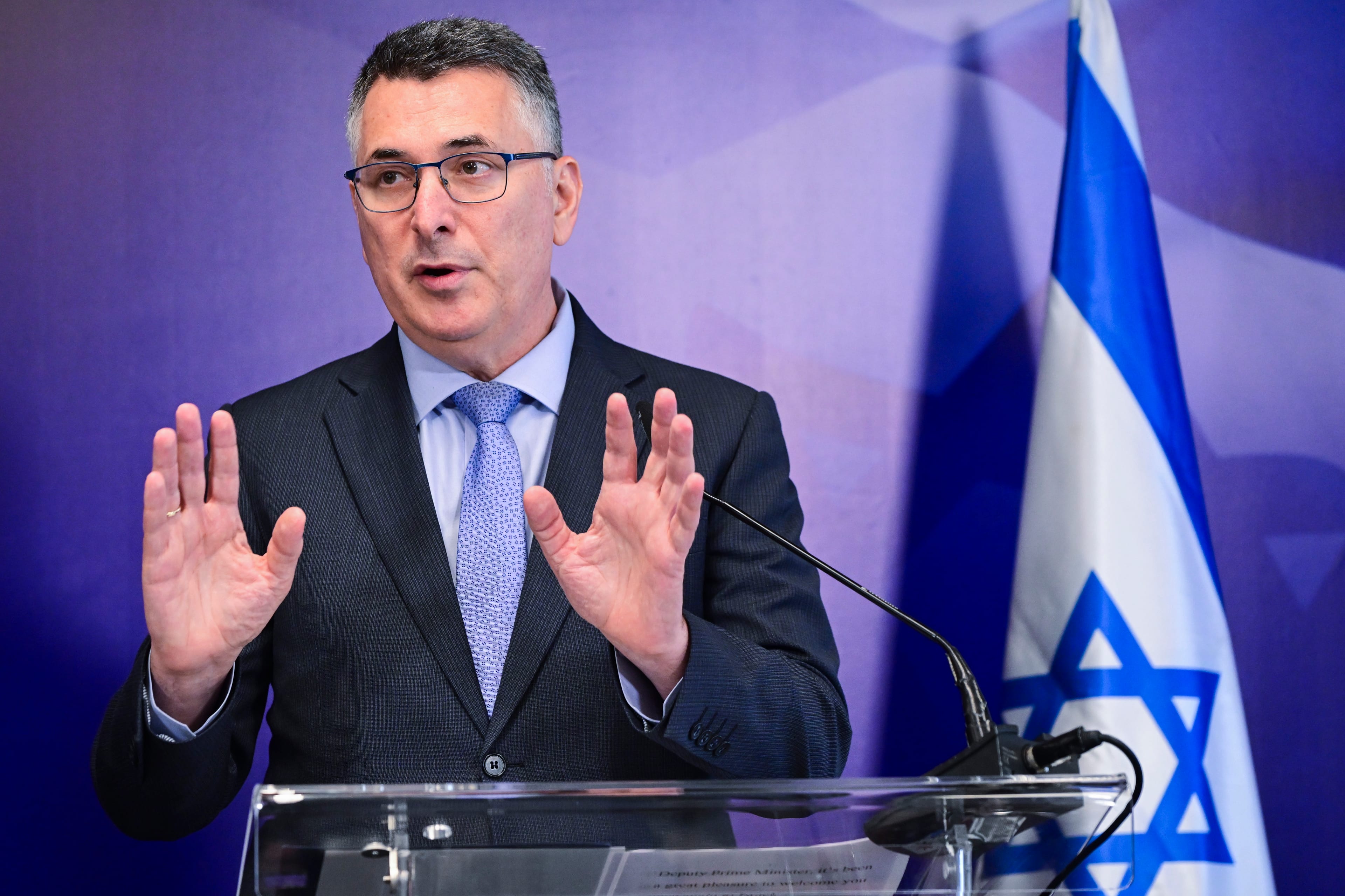 Israel's Foreign Minister Sa'ar Slams British Government Over Settlement Sanctions