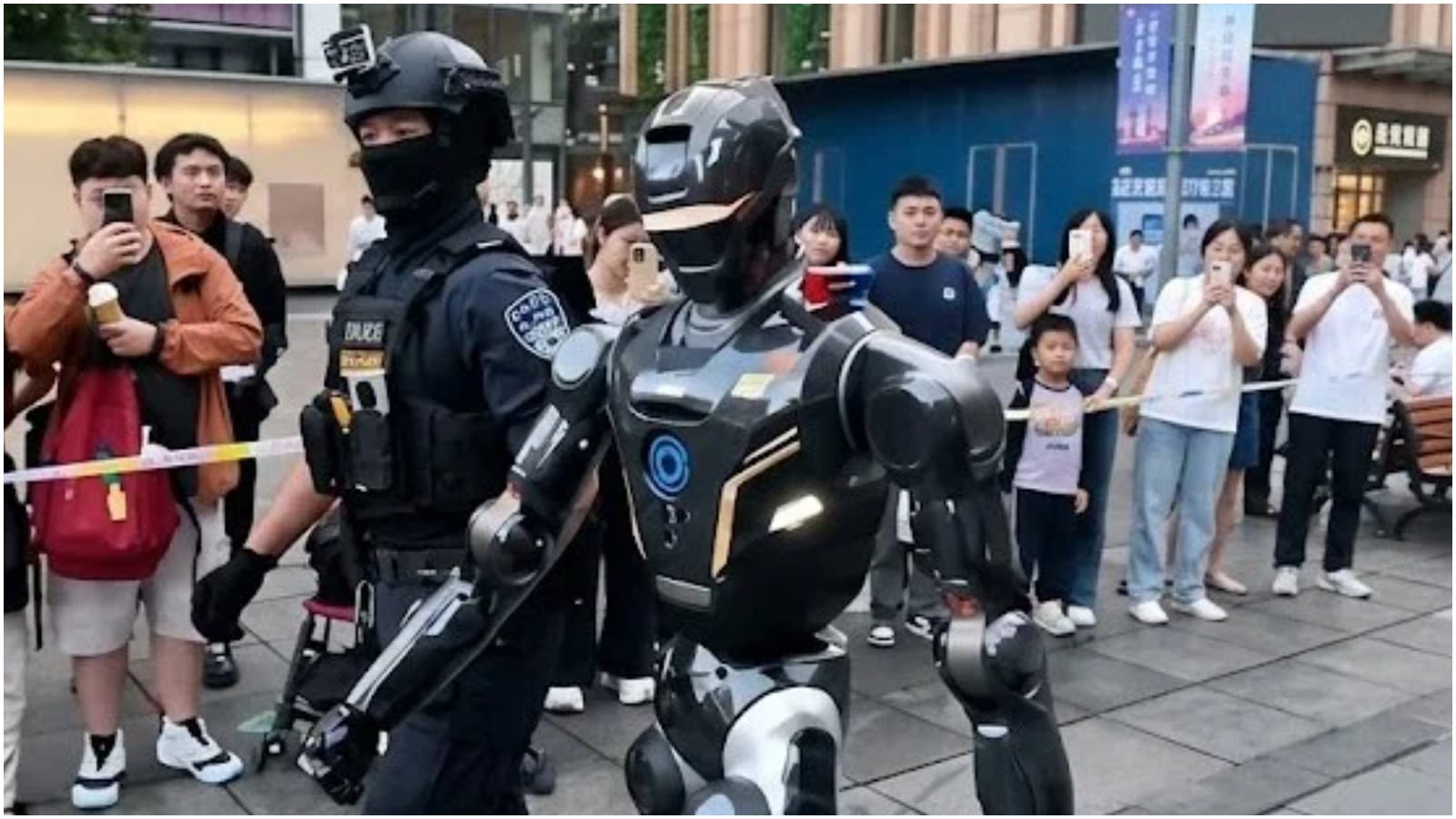 China Deploys Humanoid Robot Police Officers on City Streets