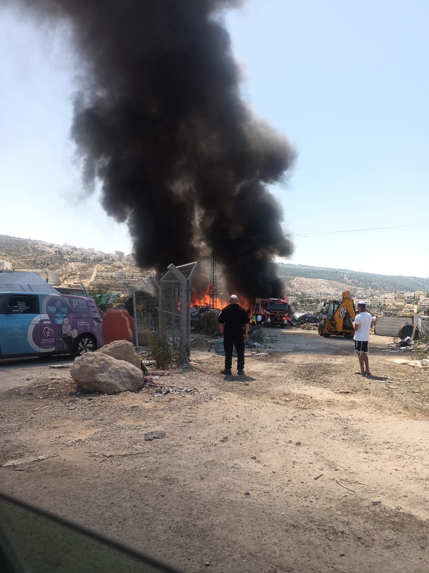 Firefighting Aircraft Scrambled as Major Blaze Erupts in Beitar Illit