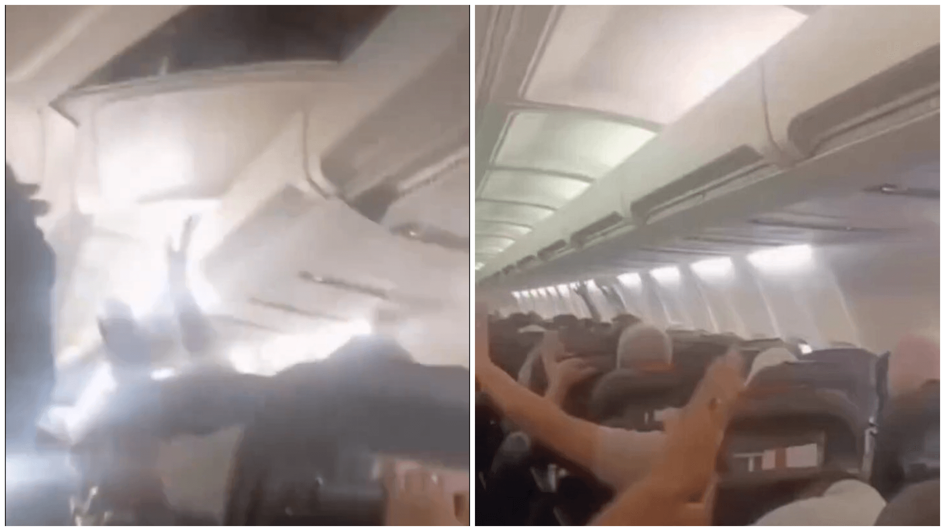 Iranian Plane's Ceiling Collapses Mid-Flight as Tire Detaches