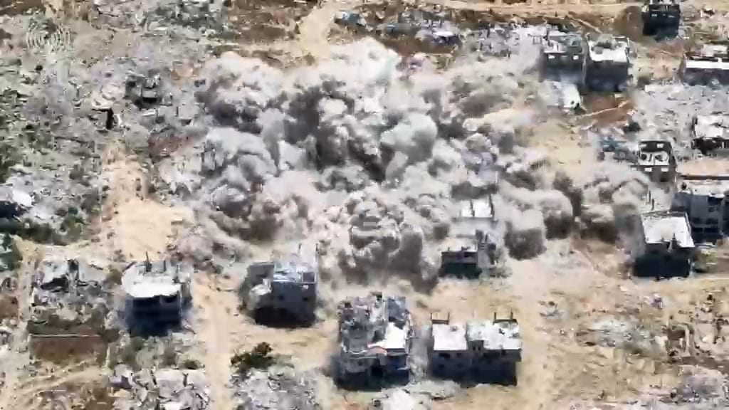 IDF Engineering Vehicle Hits Explosive in Gaza Yellow Line