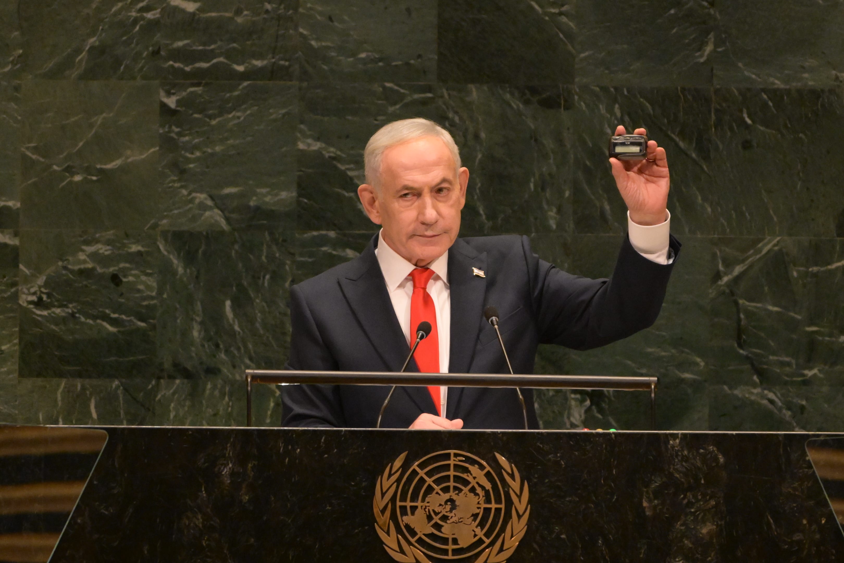 Netanyahu Holds Up Beeper at UN: You Know What This is? Hezbollah Sure Does | Watch Live