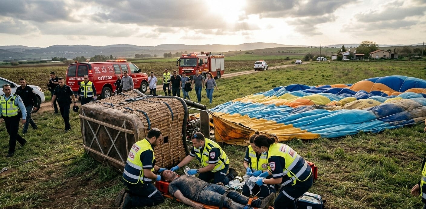 Paraglider Crashes Near Beit Shemesh; One Seriously Injured