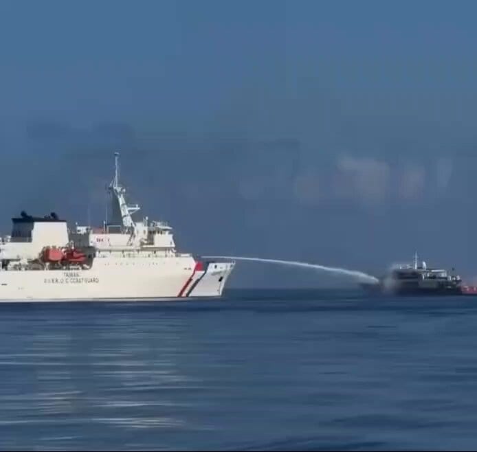 Taiwan Fires Water Cannon at Chinese Boat, then Feeds the Crew