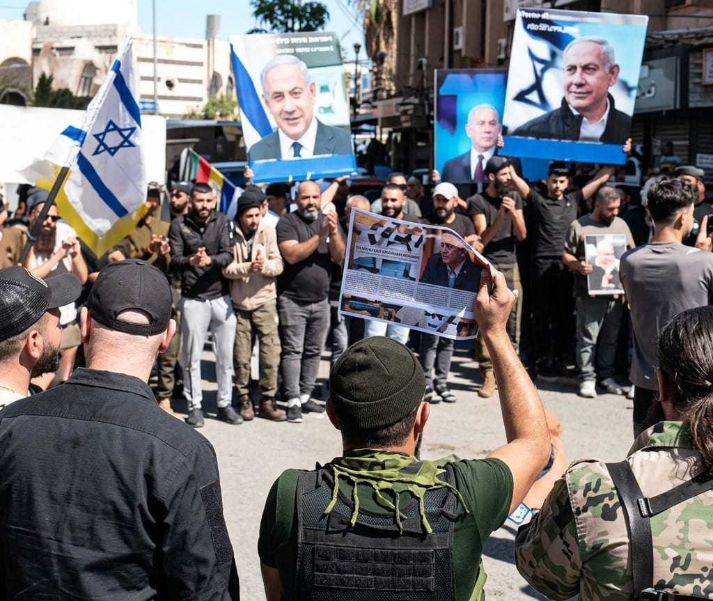 Druze in Southern Syria Hold Memorial Rally for October 7 Victims
