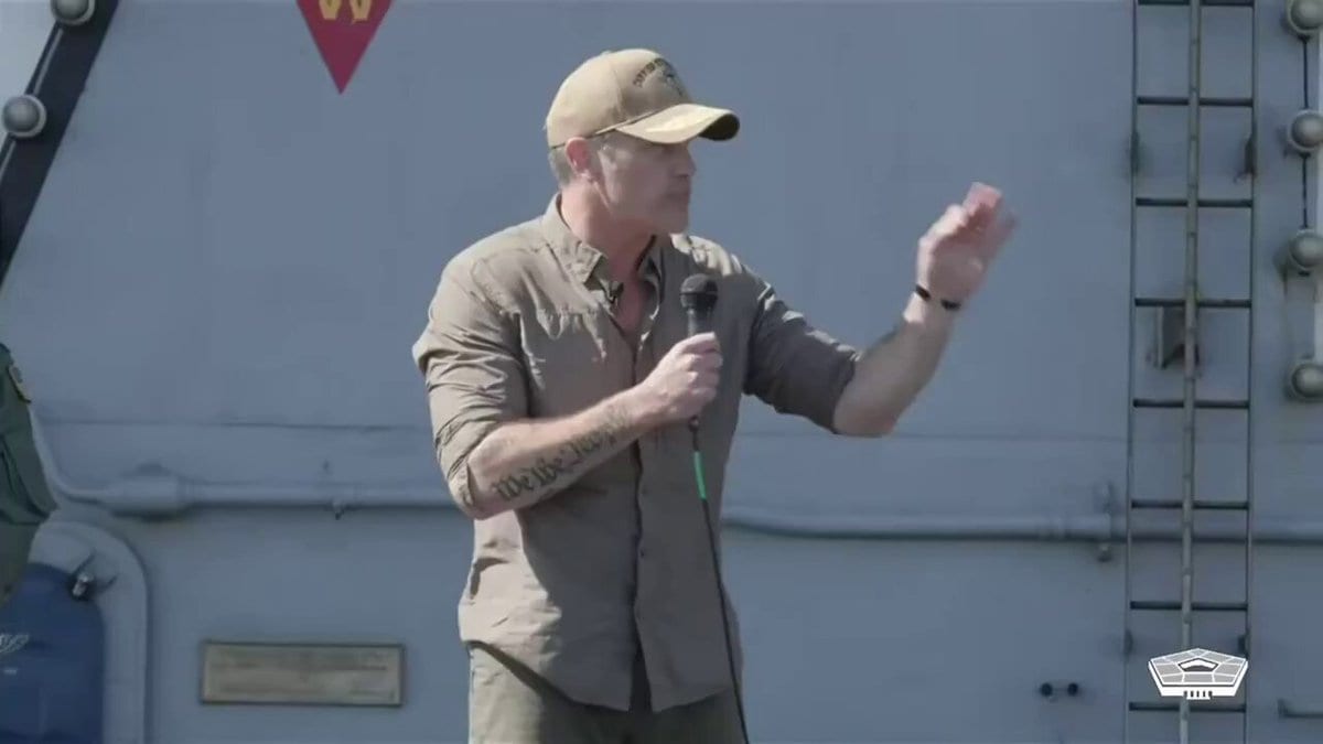 Hegseth: US gave Iran Navy "the Bottom Half" of the Ocean