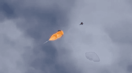 Ukrainian MiG-29 Fires Cannon at Point-Blank Range, Flies through Blast