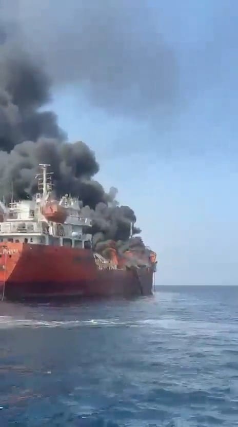 Two Indian Sailors Missing after Iran Strikes Oil Tanker in Gulf of Oman