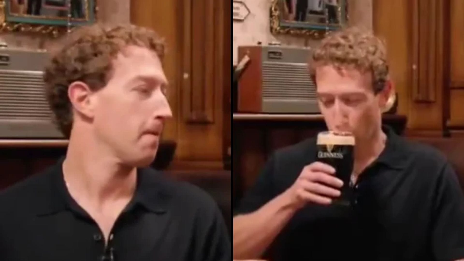 Zuckerberg Roasted Online after Bizarre Reaction to Guinness Beer