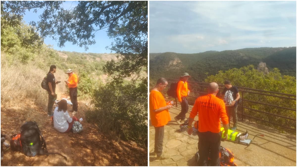 Teacher Injured on School Trip, Evacuated in Stretcher Relay through Nahal Kziv
