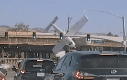 Dashcam Captures Small Plane's Crash Onto California Highway After Engine Failure