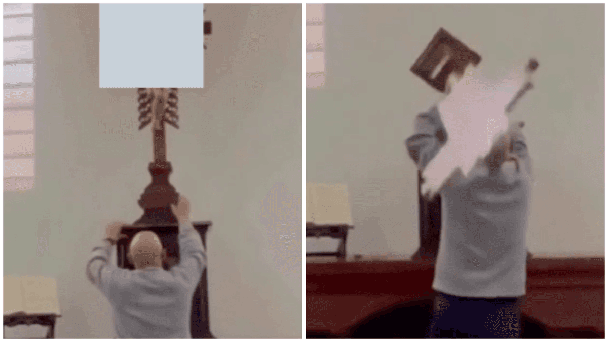Priest Survives as Giant Cross Falls on Him, Days after Ecuador Priest Killed the Same Way