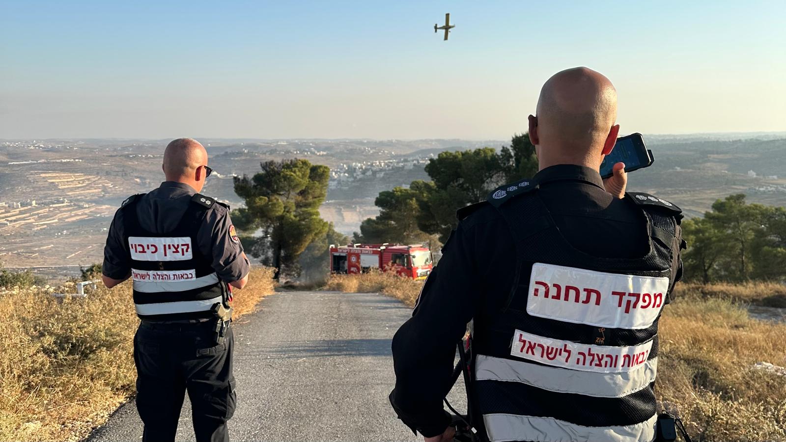 שריפה משתוללת בדרום הר חברון: היישוב אפקה פונה