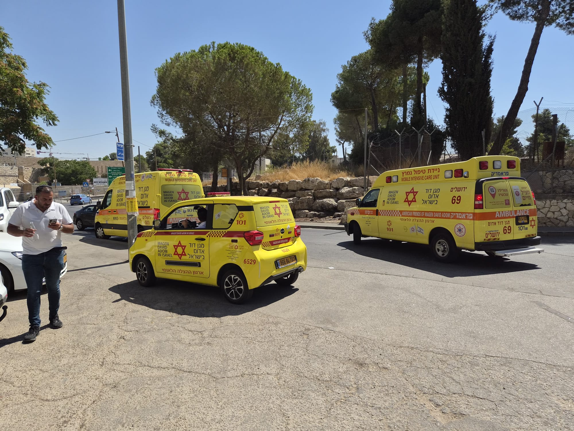 פועל נכווה מדוד שמש שהתפוצץ בירושלים, מצבו קשה