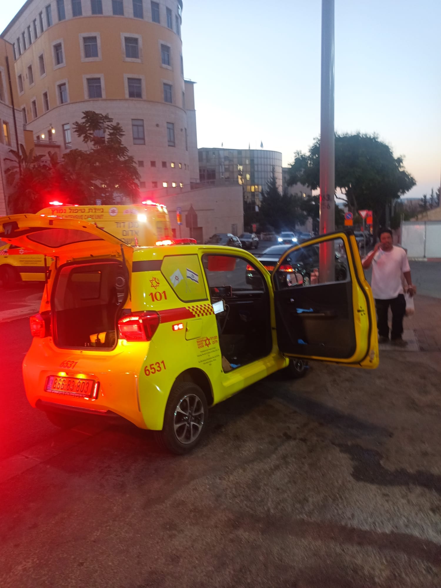 אירוע ירי בירושלים: גבר נפצע קשה במהלך ניסיון שוד