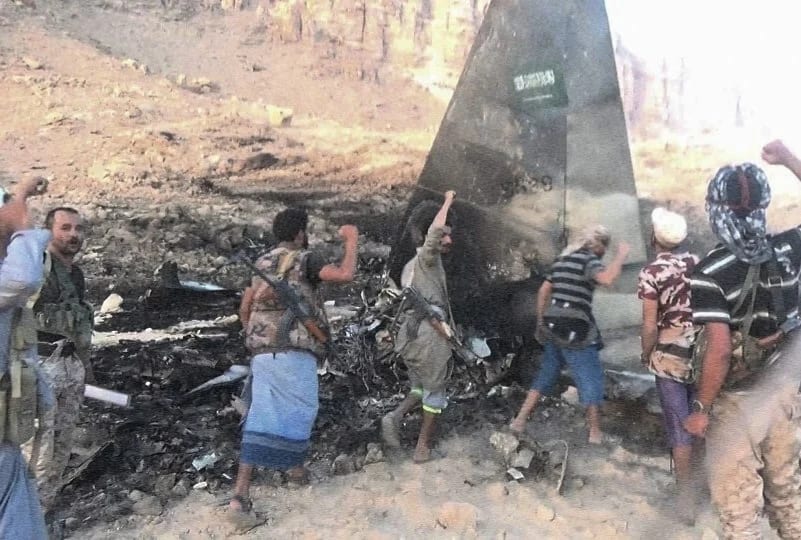 החות'ים מפרסמים: כך הופל מטוס הקרב הסעודי