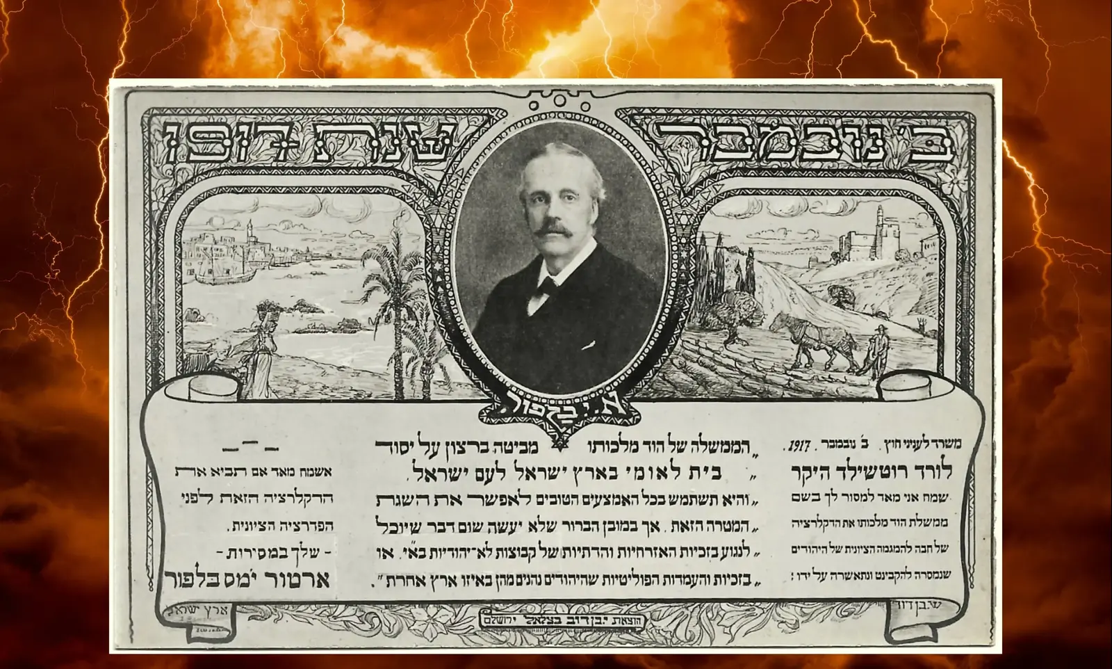 הנבואה המצמררת: סוף העולם החל לפני 100 שנים - עם הצהרת בלפור