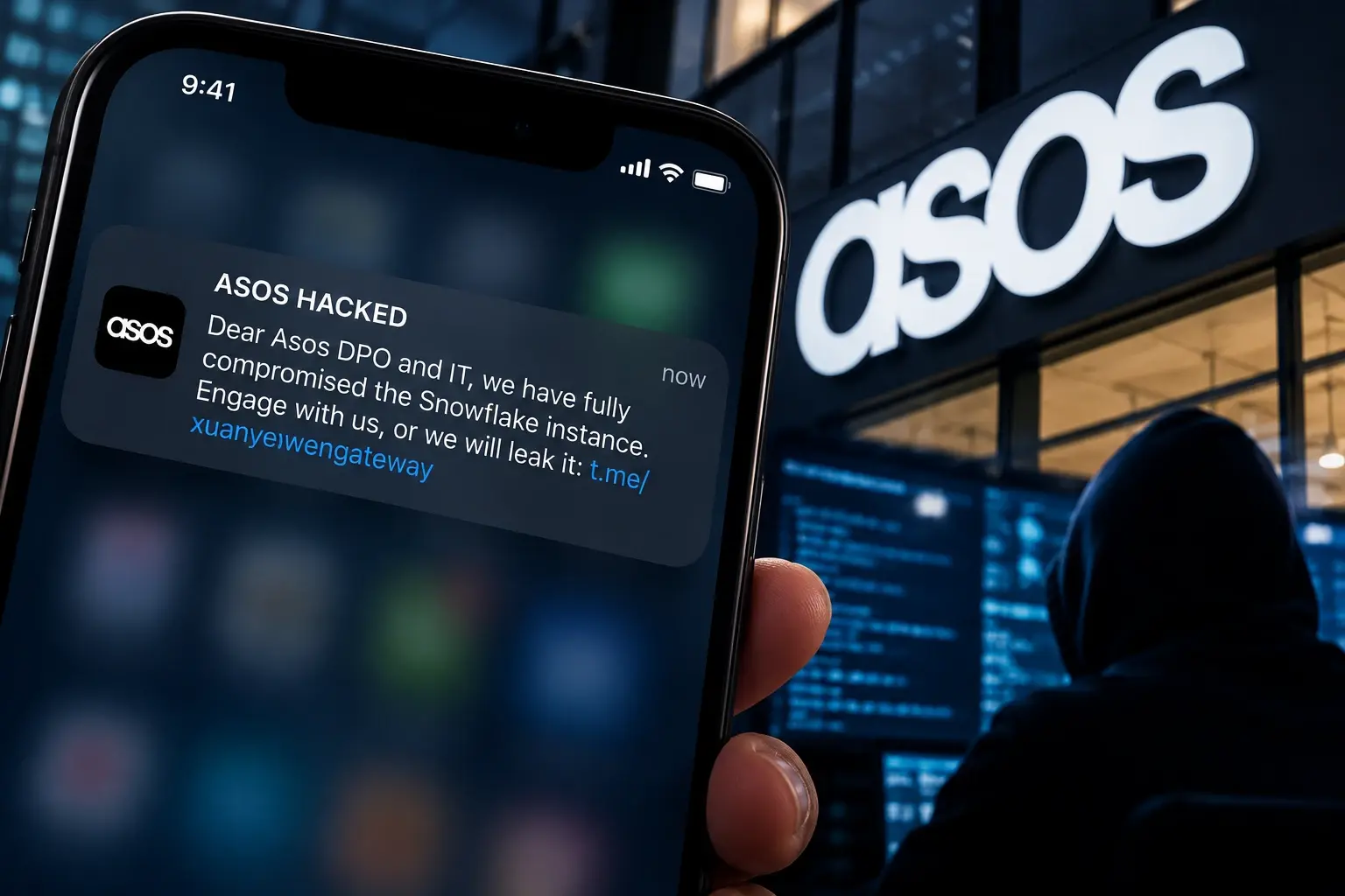 הודעה מבהילה נשלחה ללקוחות ASOS: האקרים טוענים שפרצו לחברה