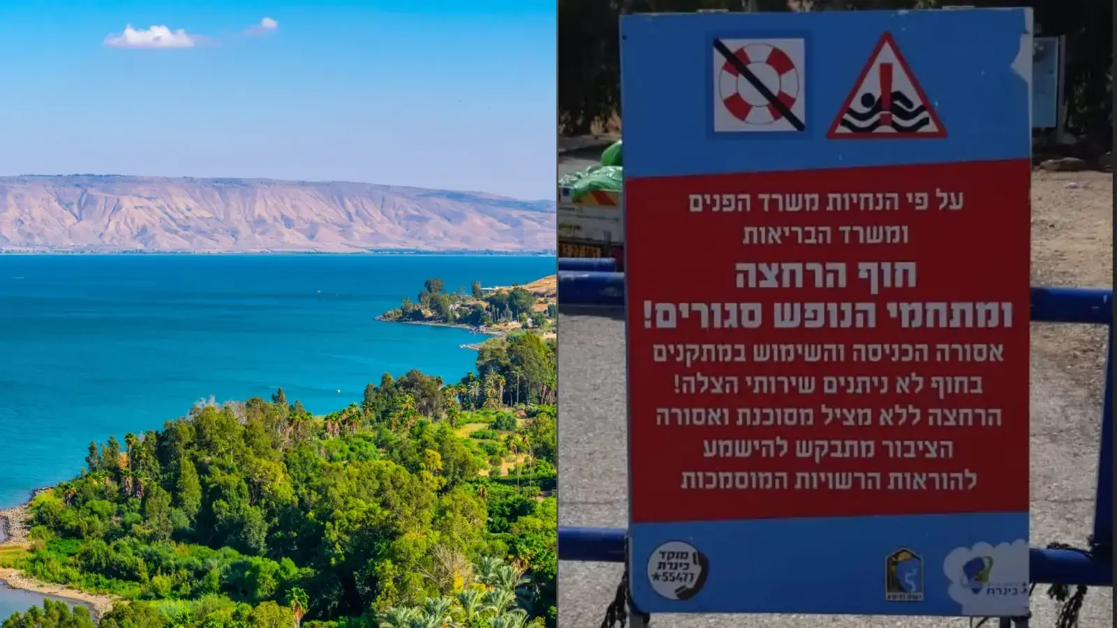 "זה גזר דין מוות לכנרת": הקרב על השלטים שיזהירו מהאמבה