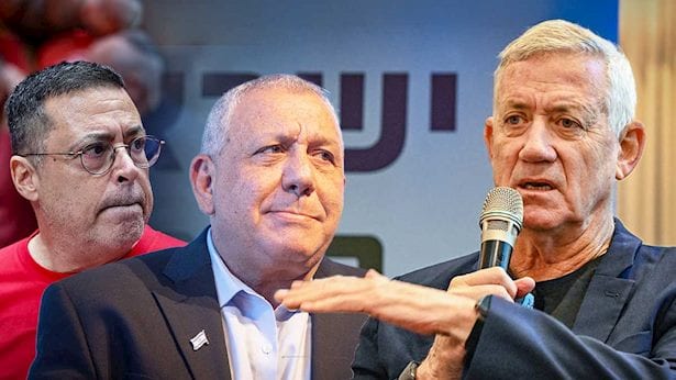בני גנץ לינון מגל ובן כספית: "אתם לא נורמליים"