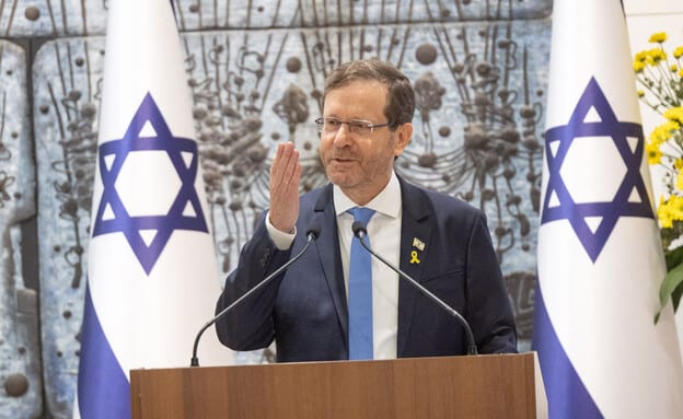 לראשונה בבית הנשיא: מפגש "סלון עוטף" בהשתתפות עמרי מירן ששוחרר מהשבי ורעייתו לישי