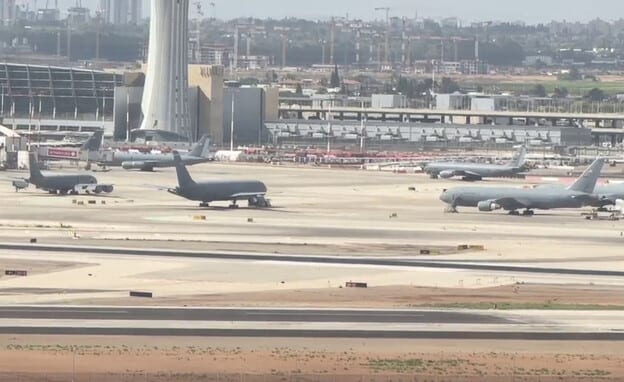 בישראל דורשים מסנטקום: פנו את 19 מטוסי התדלוק שנשארו בנתב"ג