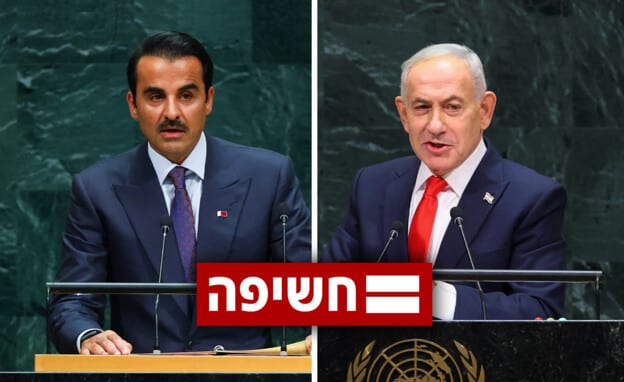 חשיפה: נציגו של נתניהו נפגש עם שליח אמיר קטאר יממה לפני נאום רה"מ באו"ם