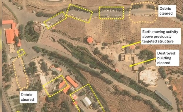 תמונות הלוויין חושפות: איראן משקמת מתחם לפיתוח נשק גרעיני שהותקף ע"י צה"ל