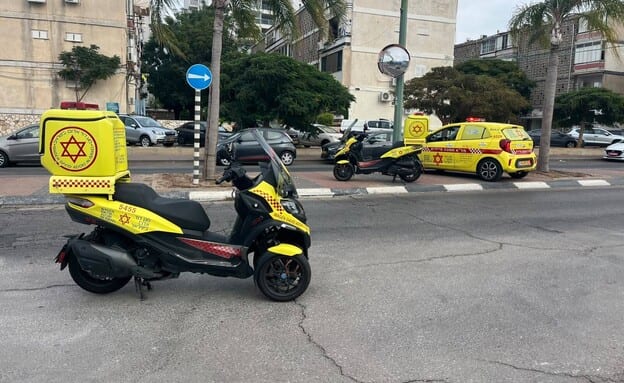 תינוק נפל מגובה בג'ימבורי באשקלון, מצבו אנוש
