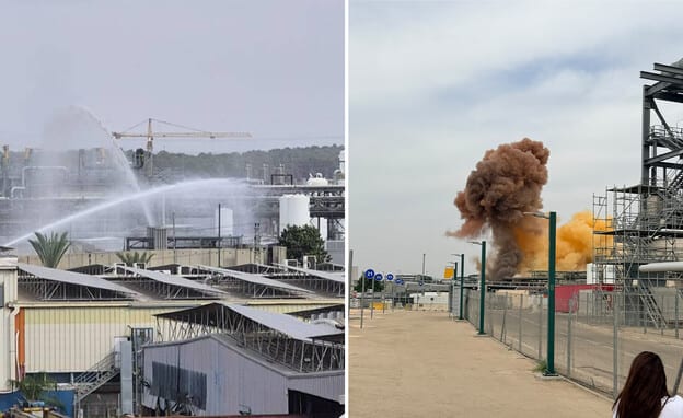 פצוע אנוש ושני פצועים קשה בפיצוץ משאית במפעל אינטל שבקריית גת