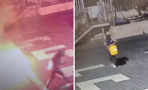 תיעוד | בן הזוג לשעבר הגיע למקום עבודתה של פרודתו - והצית את המקום