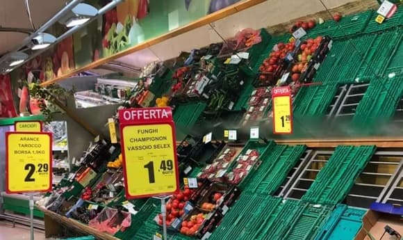 В Италии забастовки транспортников грозят перебоями в снабжении супермаркетов