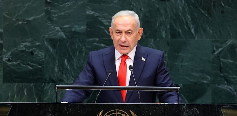 רה"מ נתניהו עלה לנאום בעצרת האו"ם, עשרות נציגים עזבו את האולם