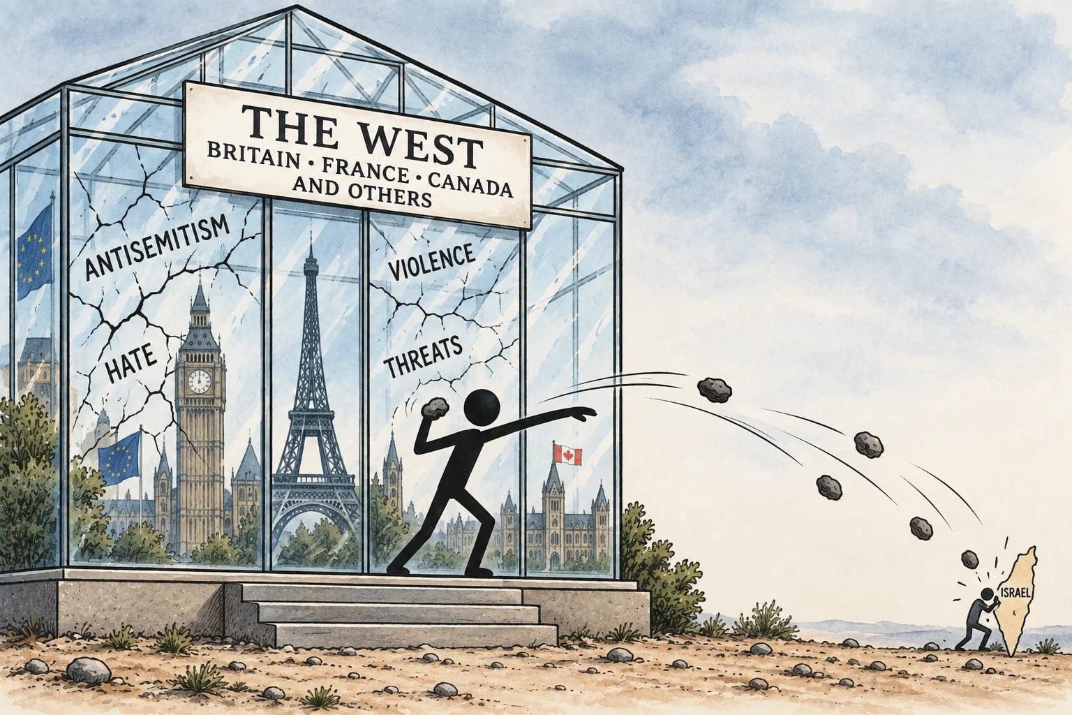 Throwing Stones from a Glass House: The West’s Double Standard on Israel