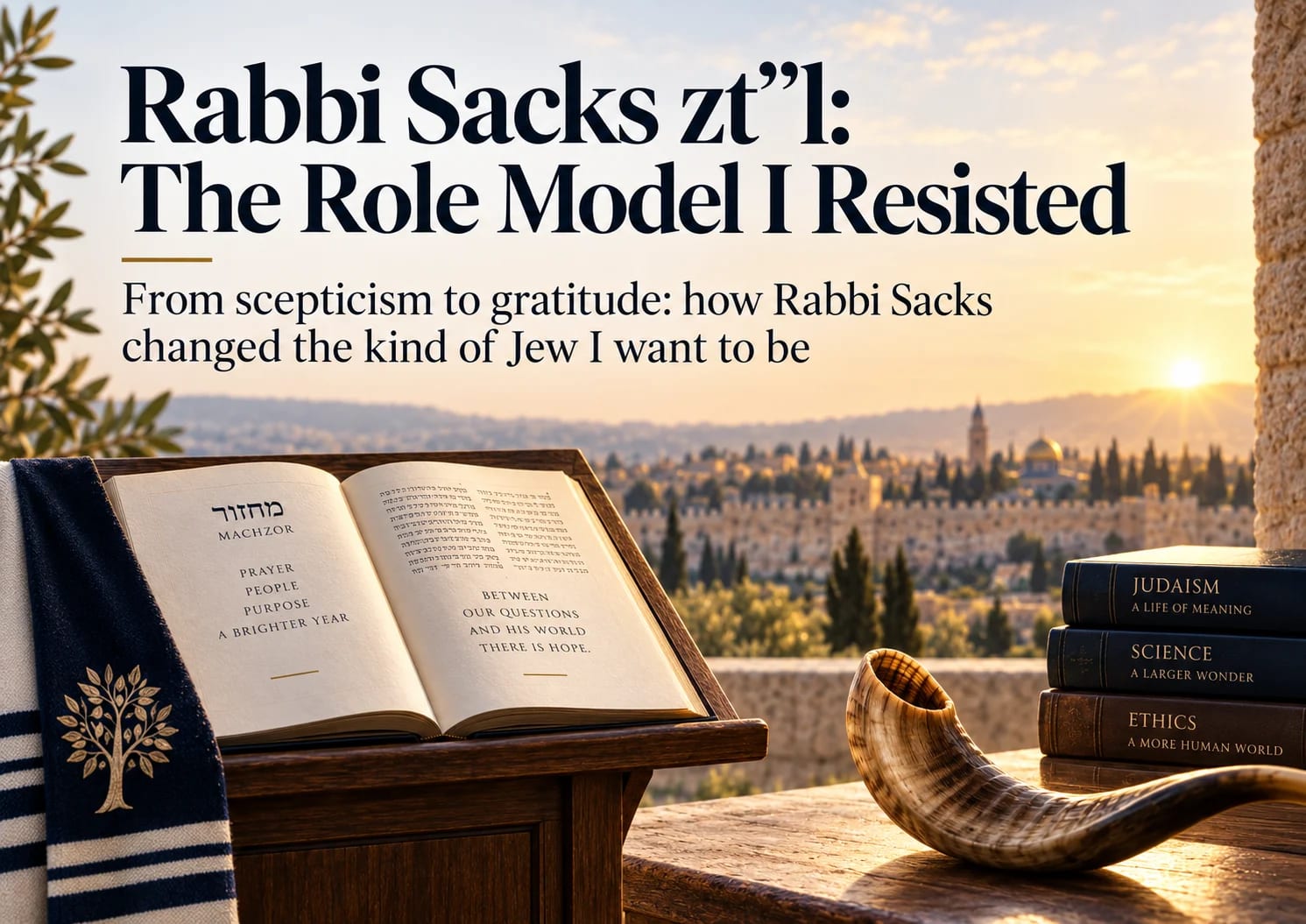 Rabbi Sacks zt”l: The Role Model I Resisted