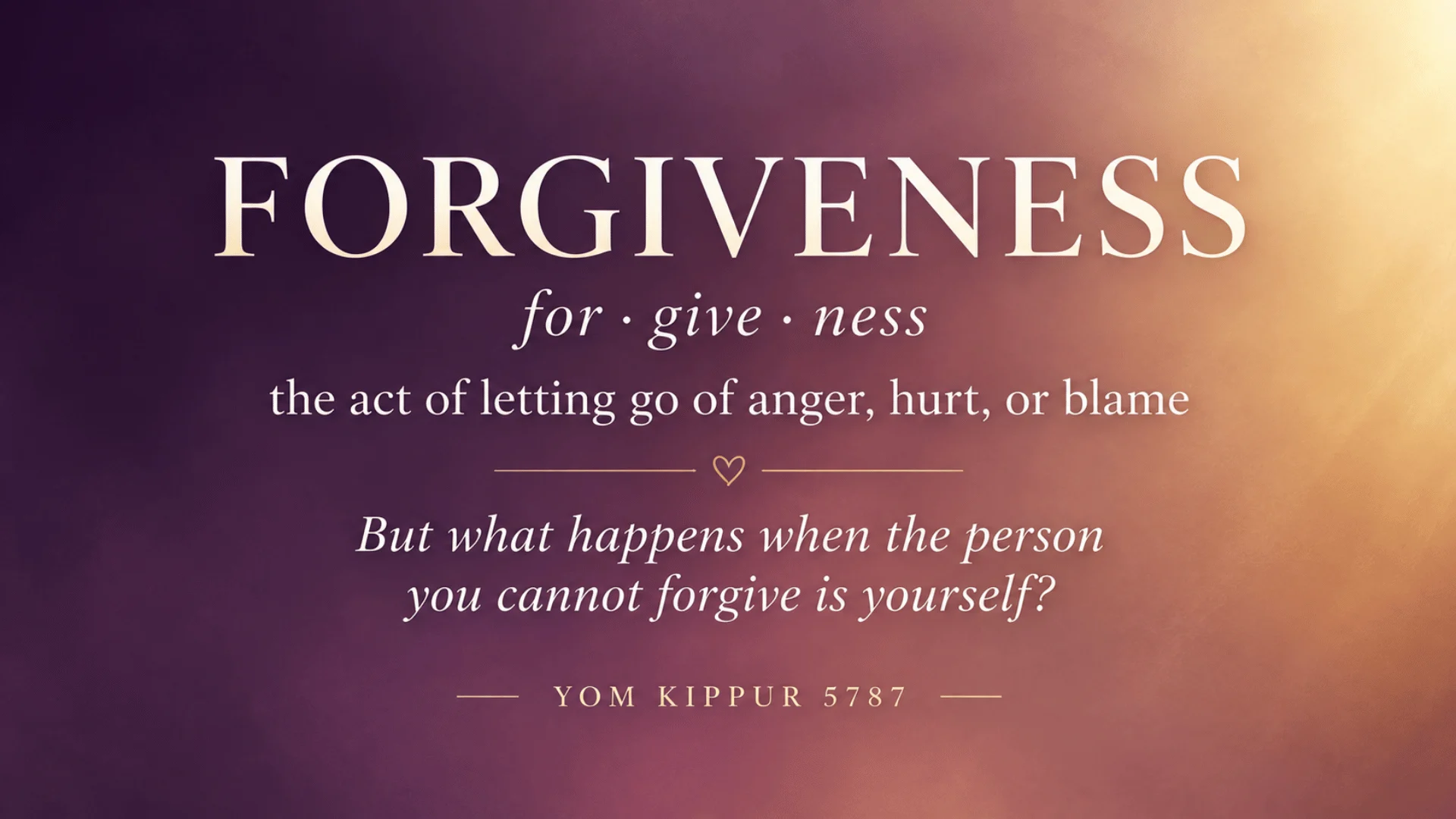 The Hardest Person I Have Had To Forgive is Myself