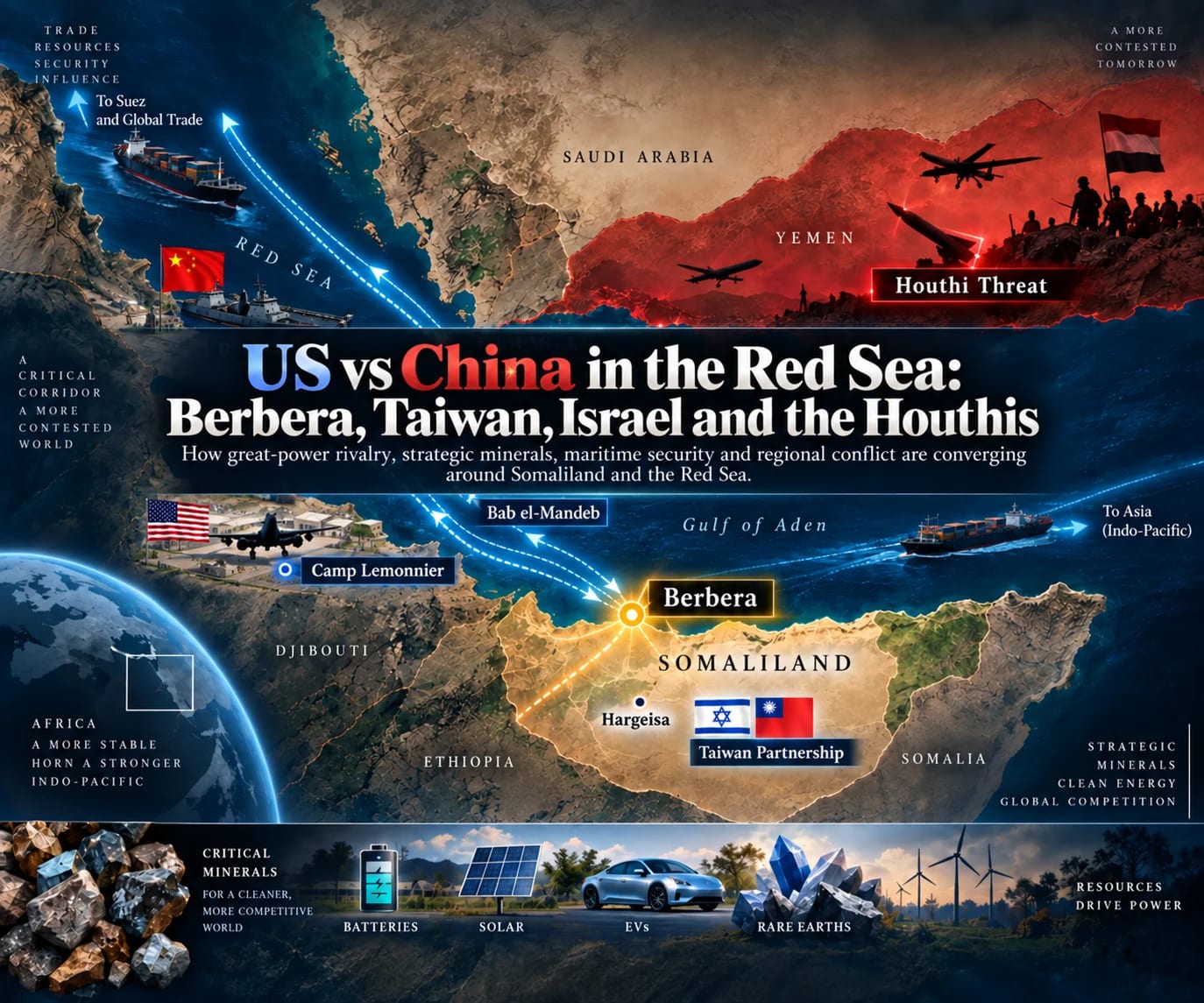 US vs China in the Red Sea: Berbera, Taiwan, Israel and the Houthis