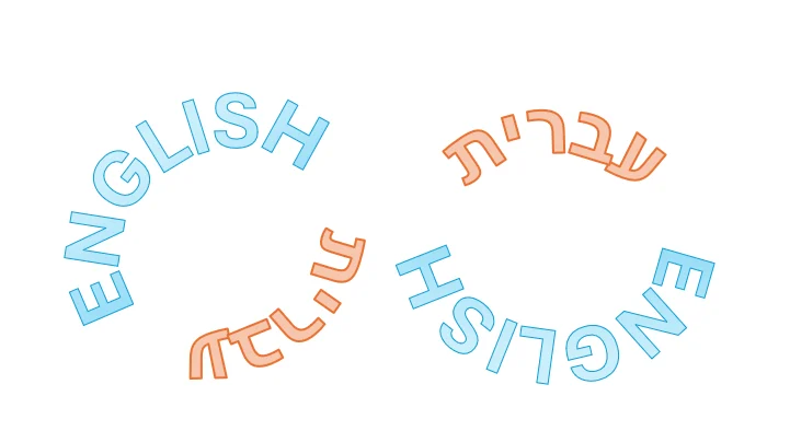 Hebrew and English?