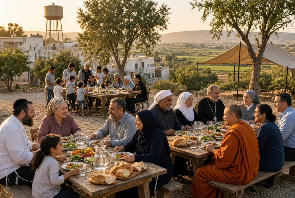 Fewer prisons, more kibbutzim An olive branch with a gate