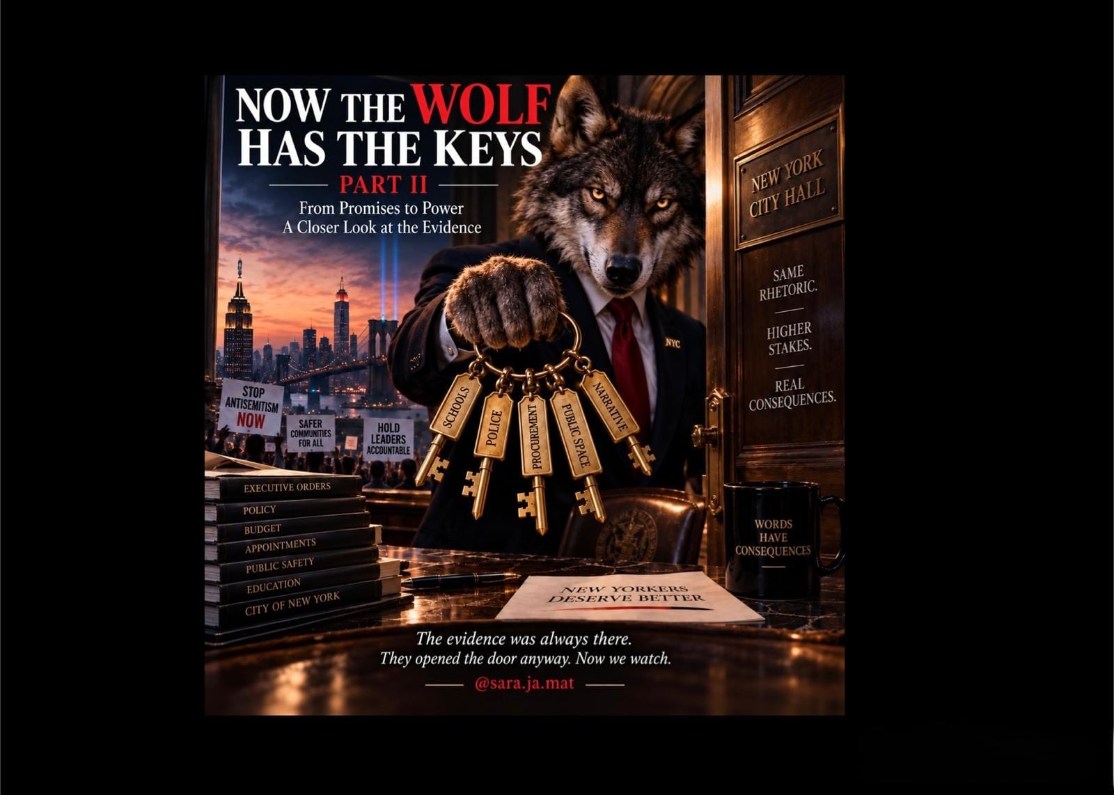 NOW THE WOLF HAS THE KEYS