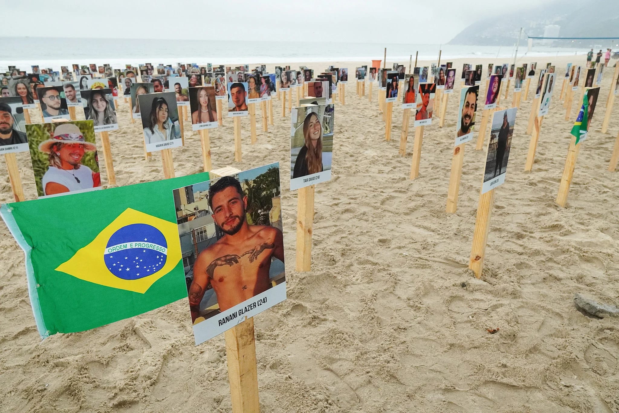 From Israel to Brazil: Ipanema Beach Honors the Victims of October 7