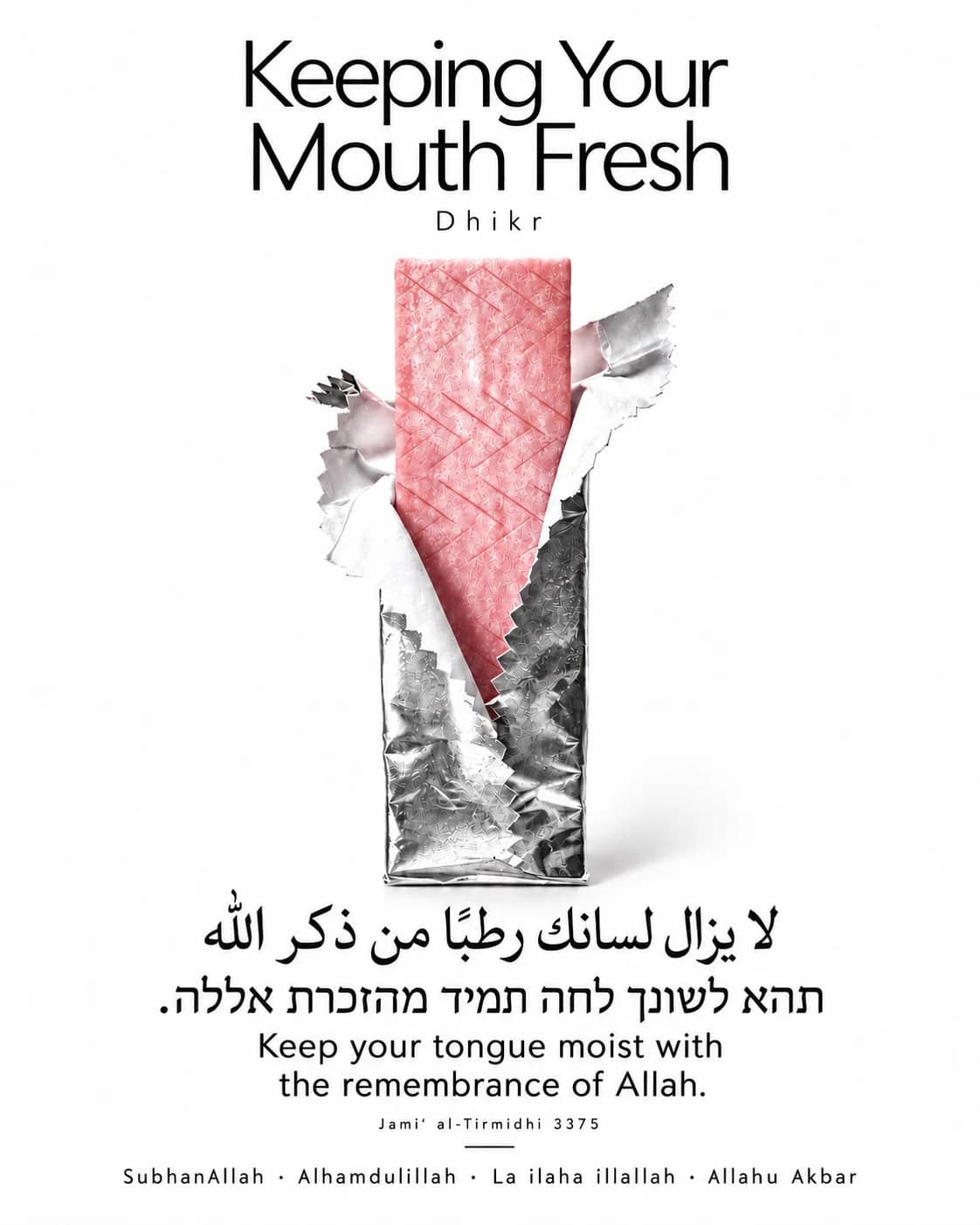 Keeping your mouth fresh.