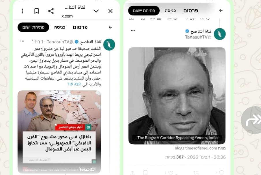 India, IMEC, Saudi, Houthi: An Israeli Article on Benghazi Entered Libyan Politics