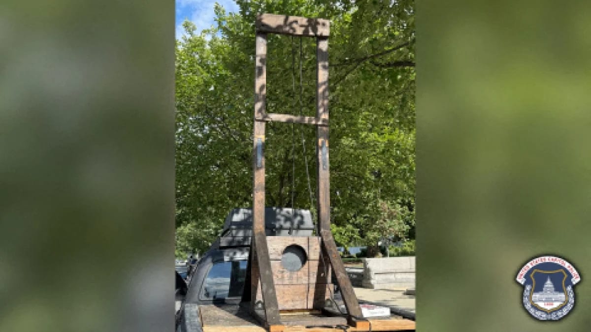 US Capitol Police arrest man with guillotine in back of pickup truck; judge releases him