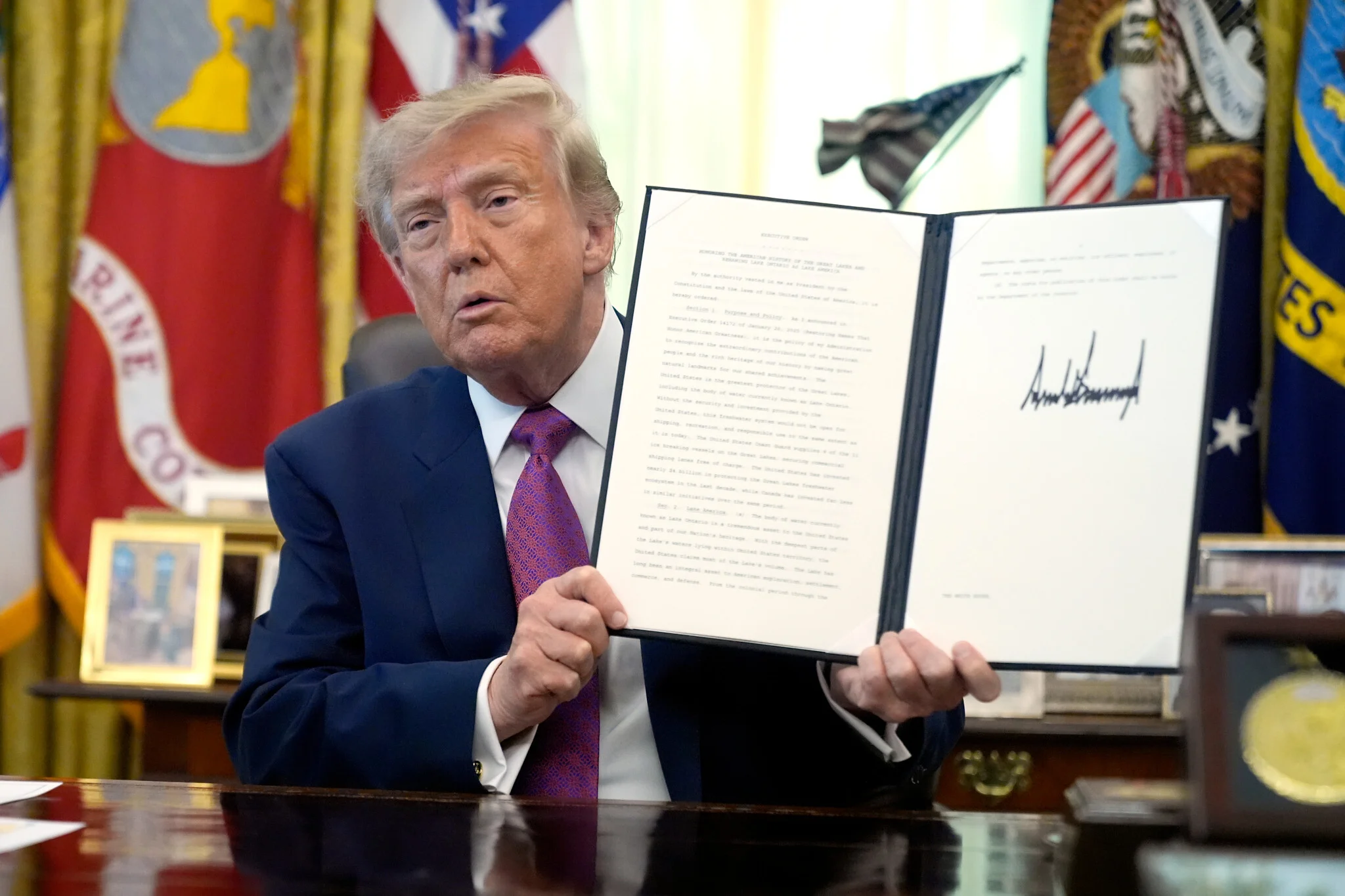 Trump orders Lake Ontario rename to ‘Lake America’ as trade war with Canada escalates