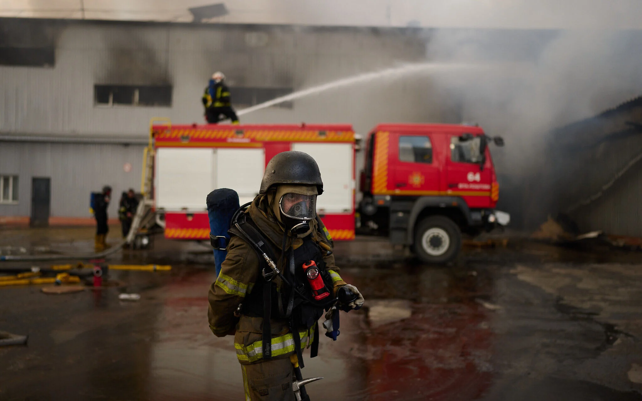 37 killed in Ukraine after Russian attack sparks fire at warehouse near Kyiv